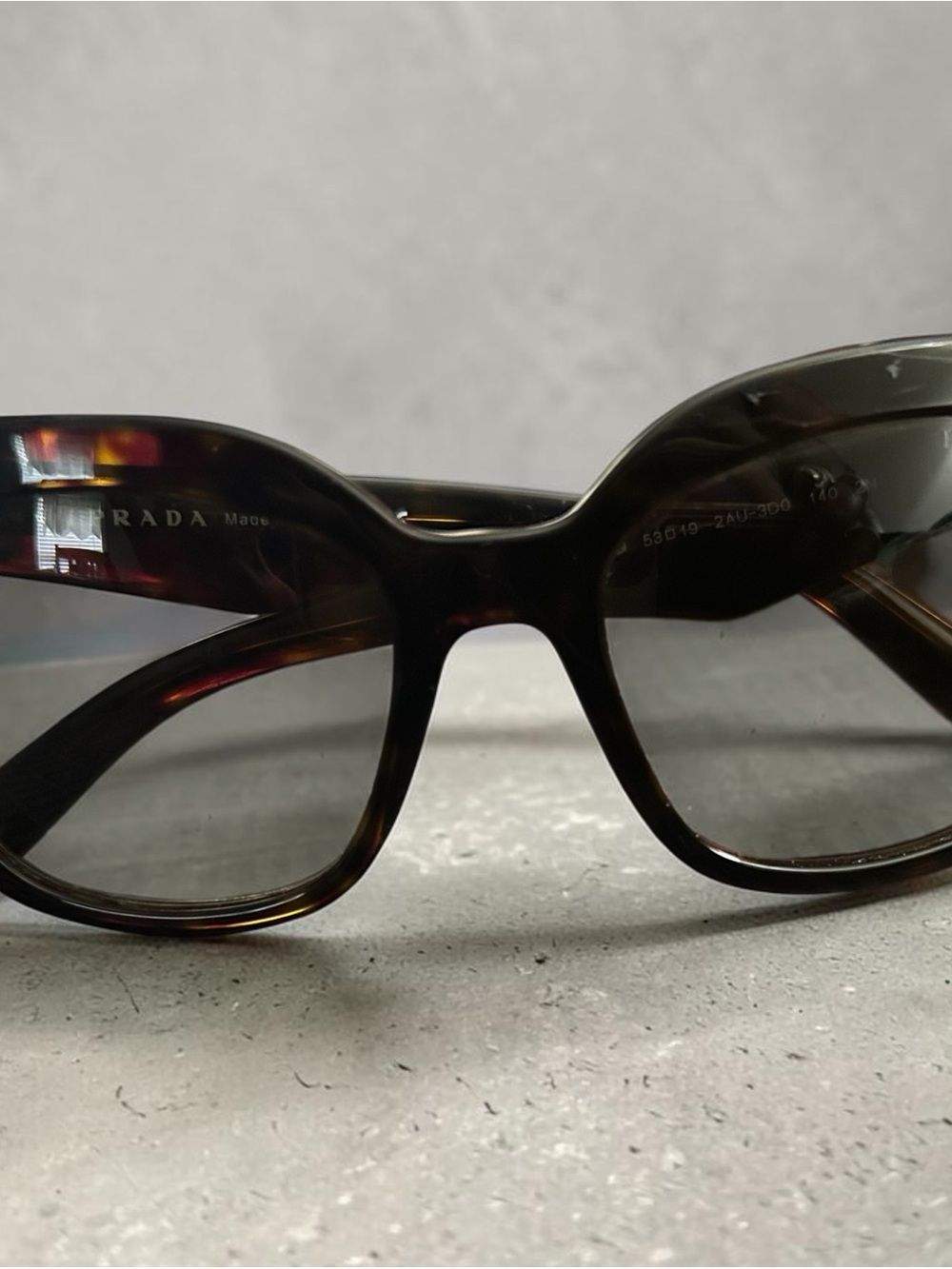 Prada Women's Tortoiseshell Sunglasses - Dark Brown Frames